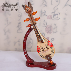 匠心傳韻 維吾爾族胡西塔爾手工樂器模型擺件
